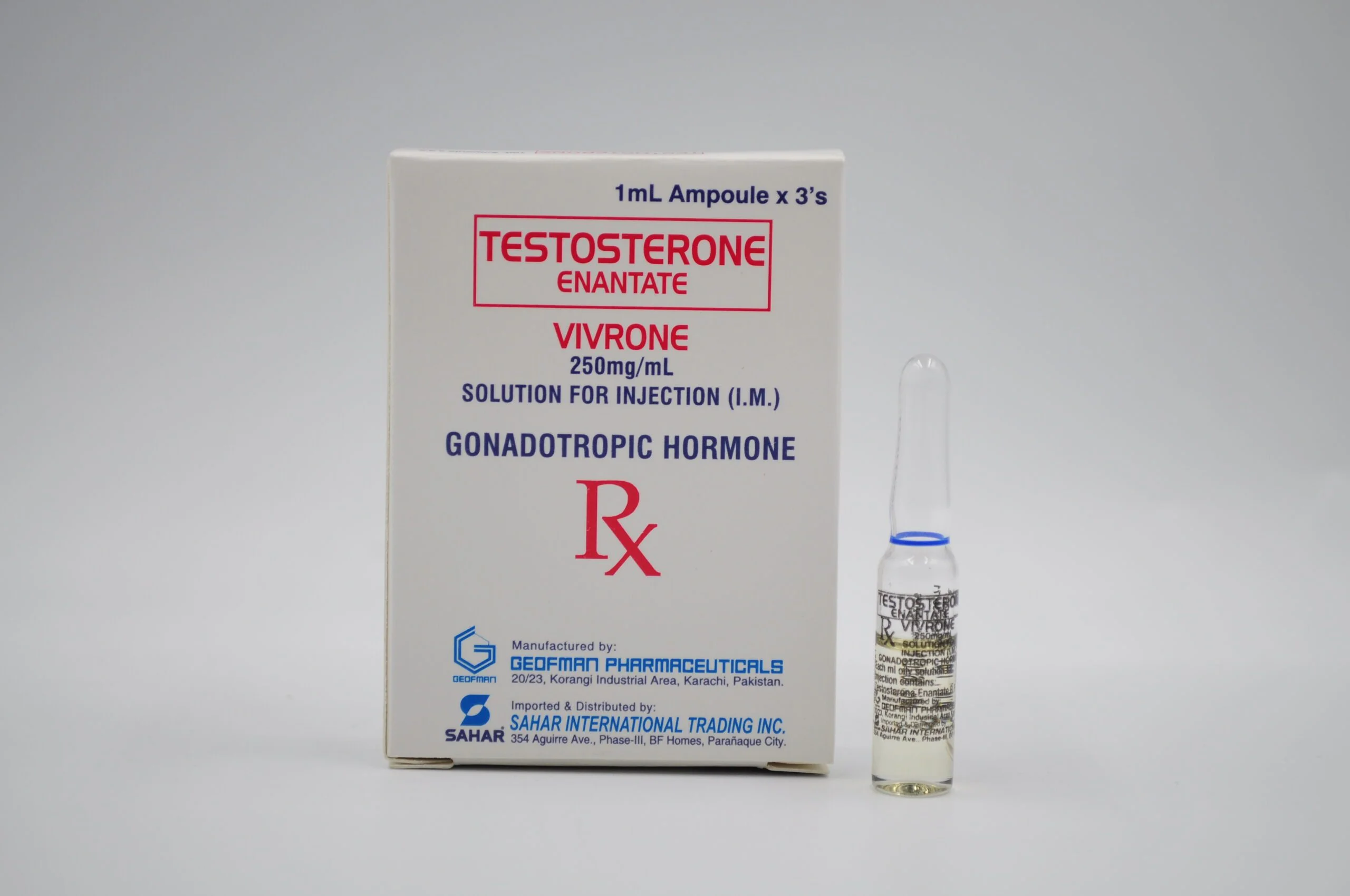 Testosterone Enantate (VIVRONE) 250 MG/ML