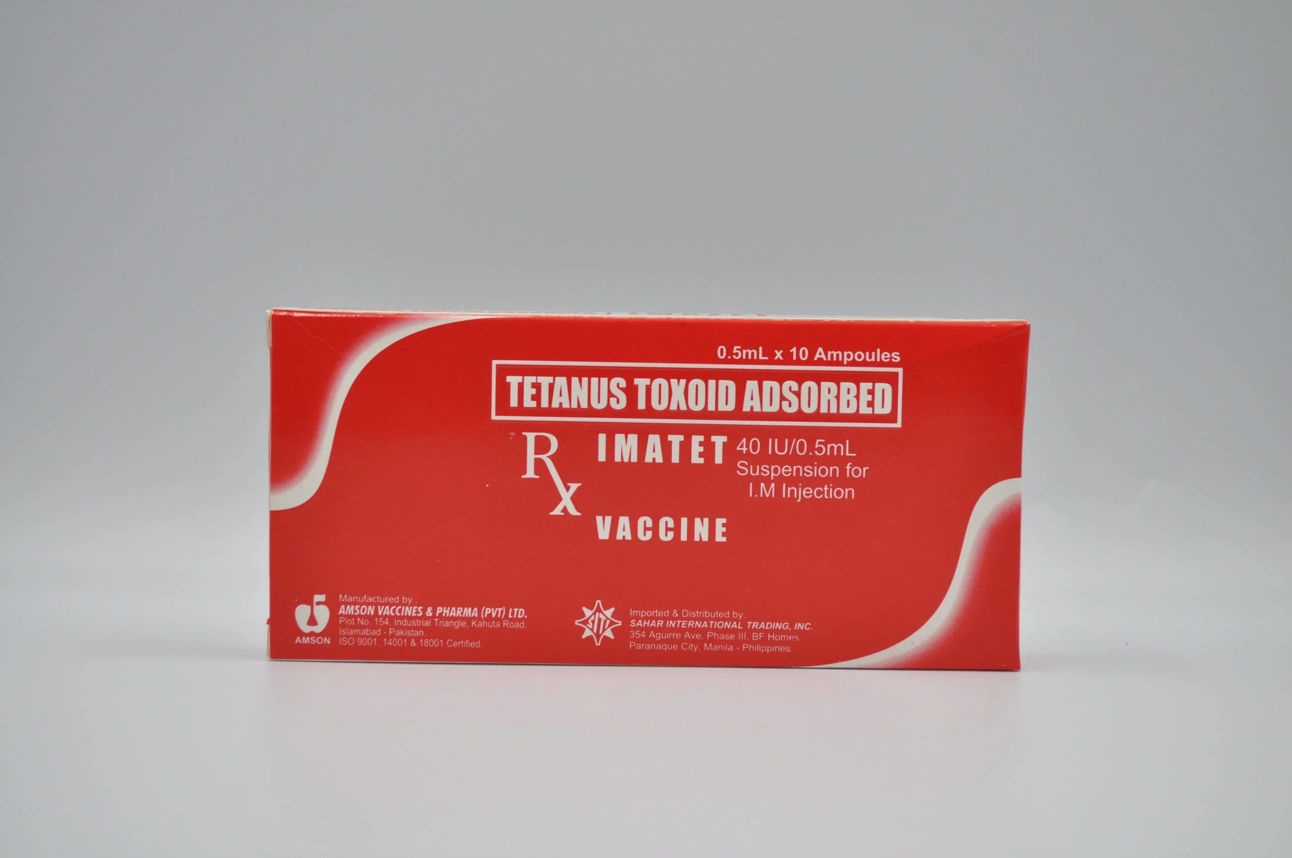 Tetanus Antitoxin (IMATET) 1500 IU/0.7 mL