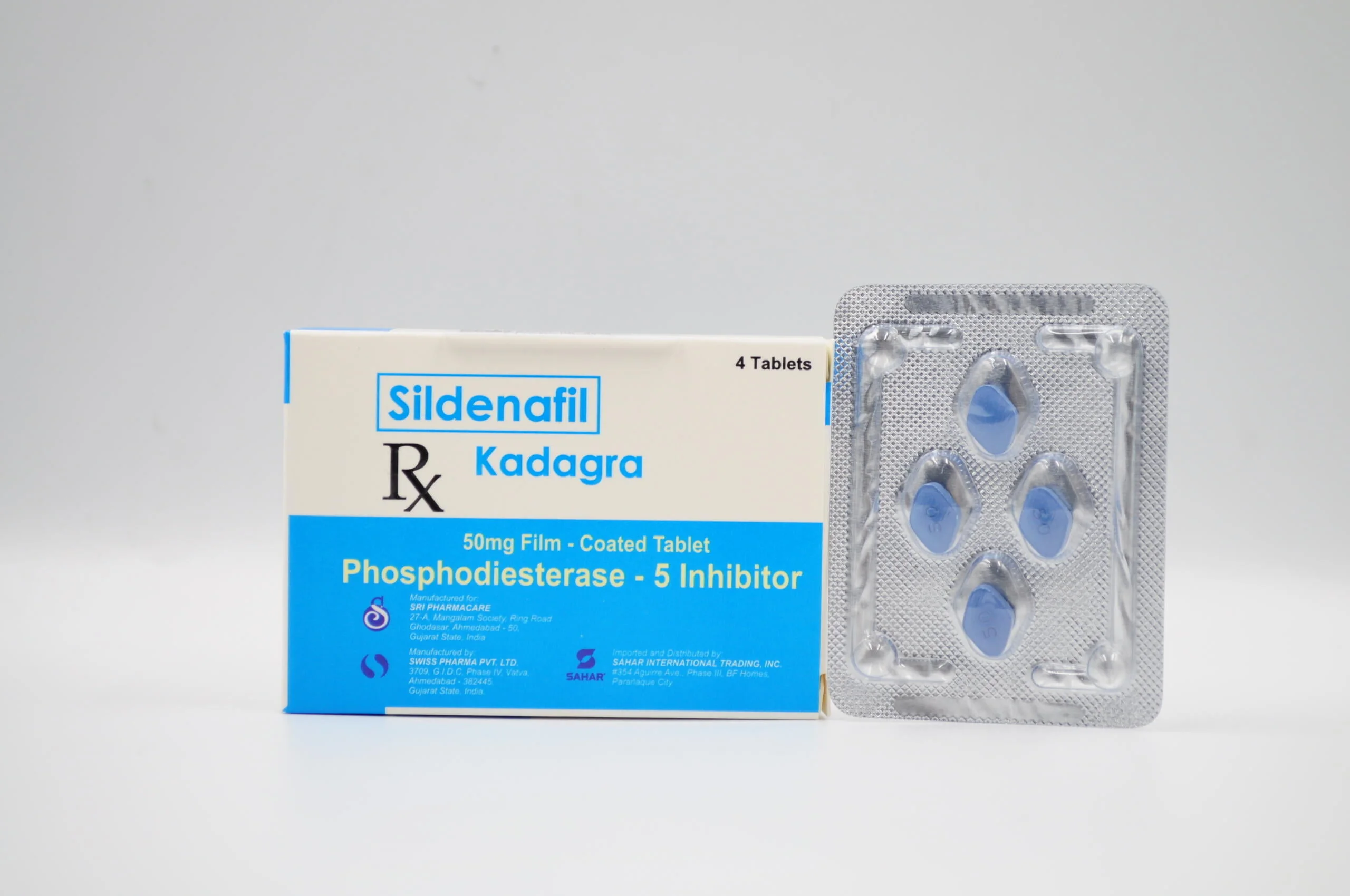 Sildenafil 50 mg 4 tablets