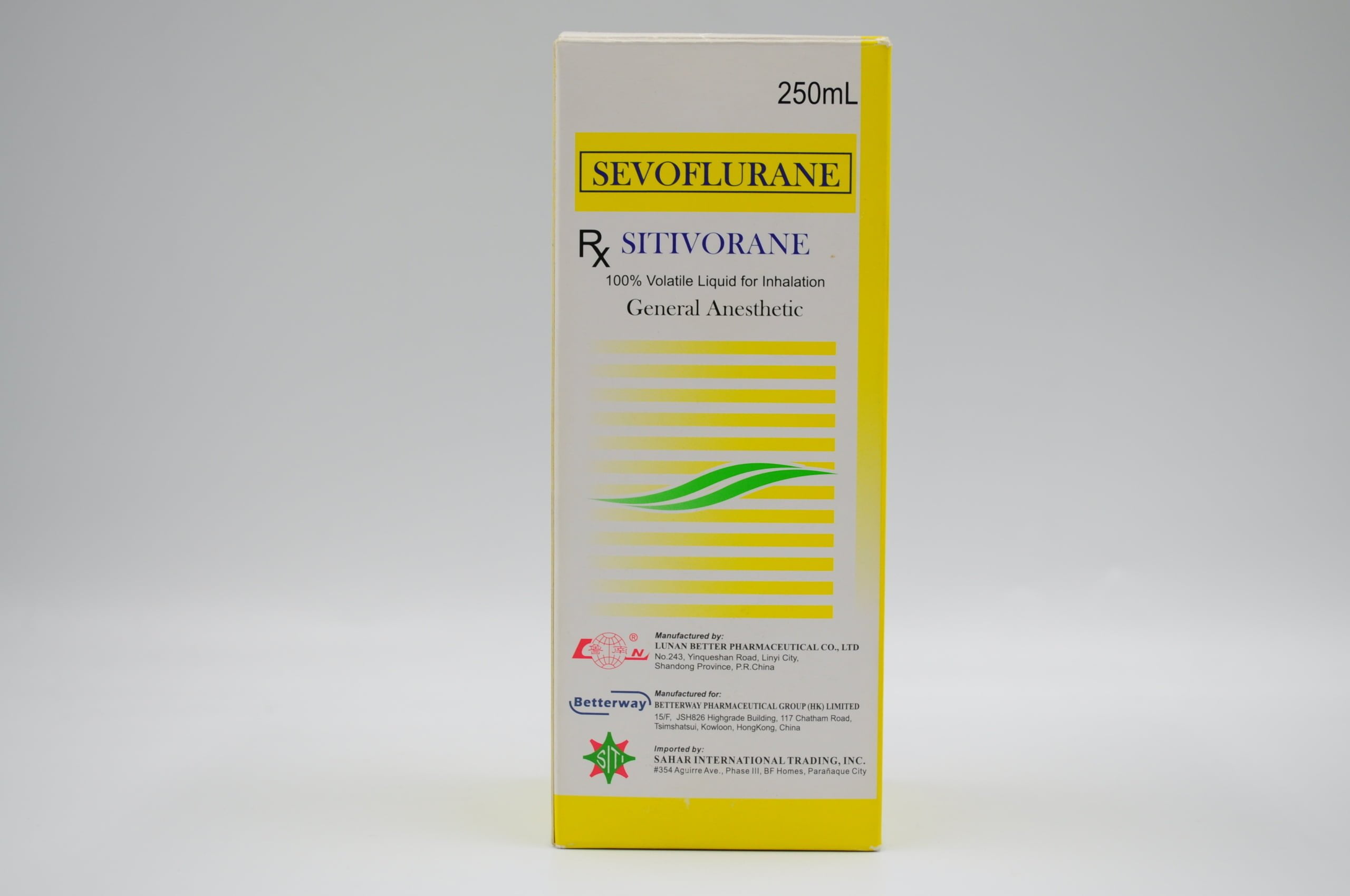 Sitivorane - Sevoflurane Liquid for Inhalation
