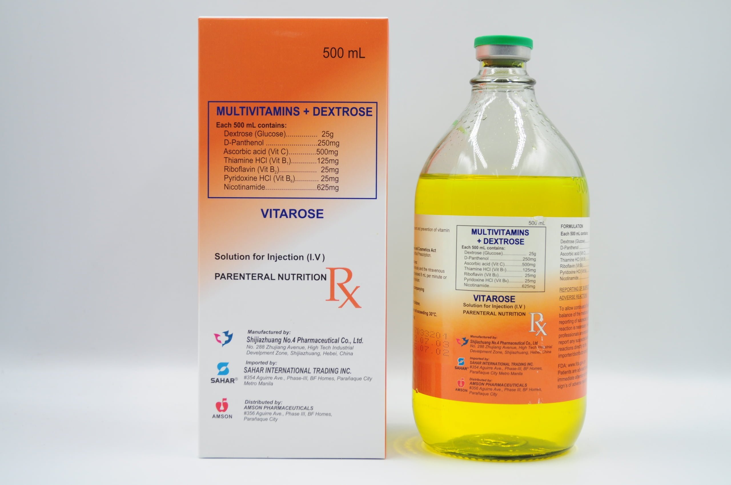 Multivitamins Plus Dextrose (Vitarose)