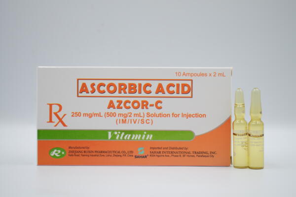 Ascorbic Acid (AZCOR-C) | 250 mg/mL | Sahar Pharma